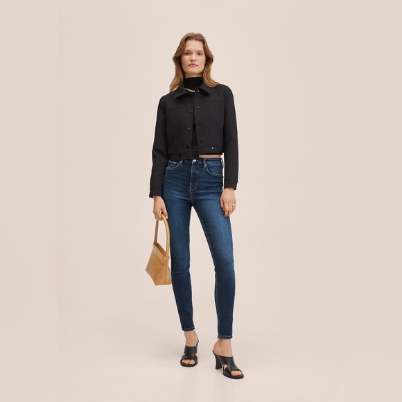 MANGO Soho high waist skinny jeans sz 10 nwot - Picture 2 of 8